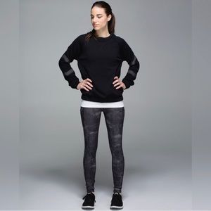 Lululemon Speed Tight II Full On Luxtreme Sequin Snake Slate Black Size 4